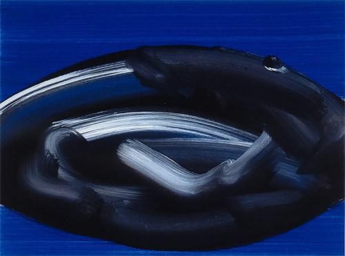 Blau, 2003, Gouache auf Papier, 36x48 cm