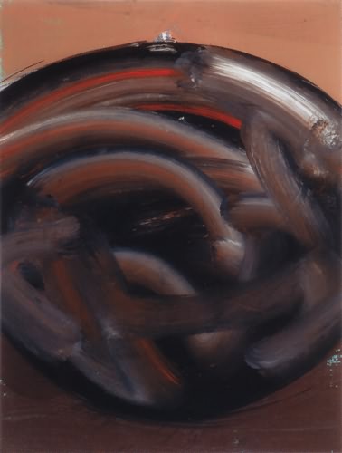 Rote Serie 2, Ohne Titel, 2003, Gouache auf Papier, 48x36 cm