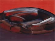 Rote Serie 2, Ohne Titel, 2004, Gouache auf Papier, 36x48