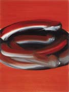 Rote Serie 2, Ohne Titel,2003, Gouache auf Papier, 48x36
