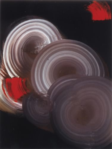 Scheiben 2, 2003, Gouache auf Papier, 48x36 cm